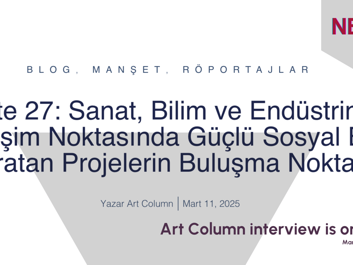 Art Column interview is&nbsp;online