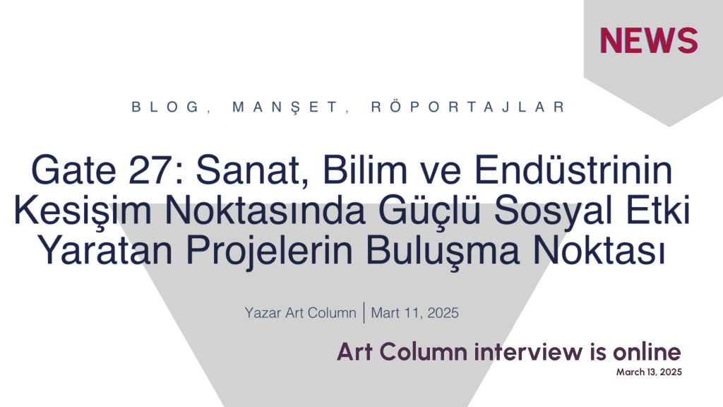 Art Column interview is&nbsp;online