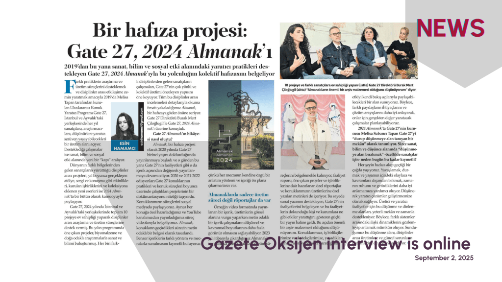 Interview for Gate 27’s 2024&nbsp;Almanac